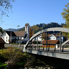 Die Brücke in Bauma, Übergang über die Töss.